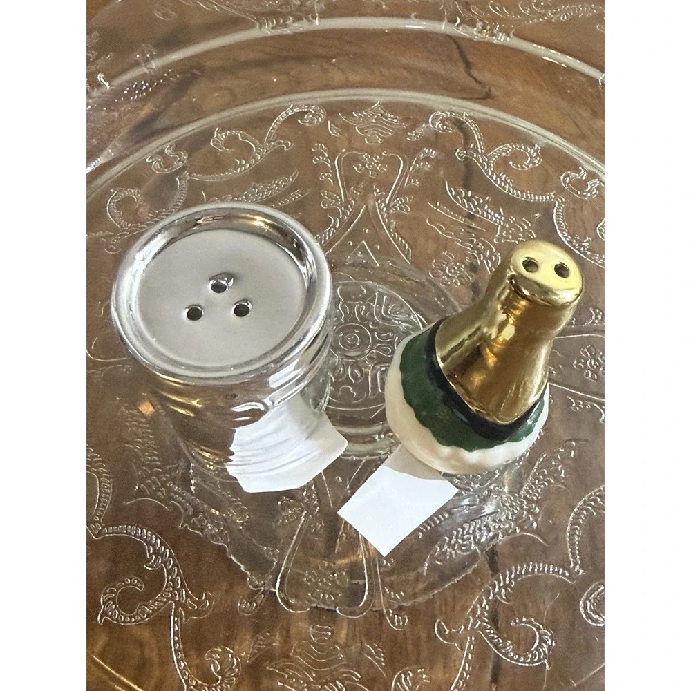 Cracker Barrel Wedding- Ice Bucket Champagne Salt Pepper Shakers Set New
